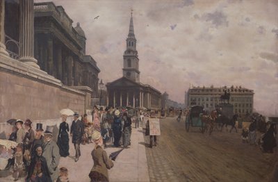 The National Gallery, London by Giuseppe de Nittis